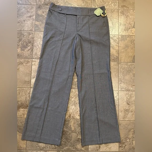 Gray Wide-Leg Trousers for Formal Wear - Picture 2 of 6